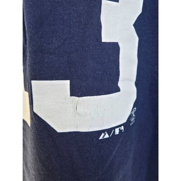 Majestic New York Yankees Rodriguez 13 Mens Size Large Navy T-shirt - Picture 6 of 8
